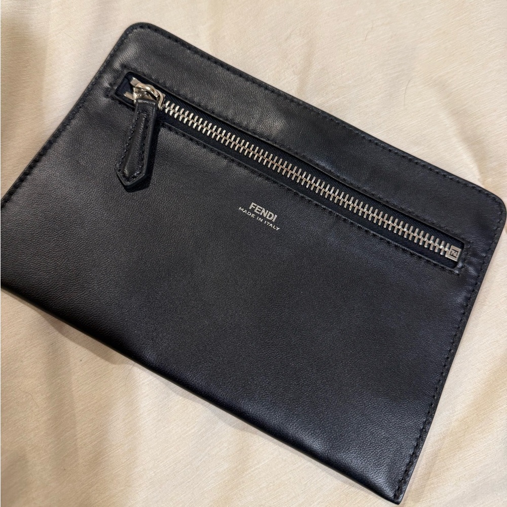Fendi Black Quilted Leather Satchel with Silver Accents - Picture 6 of 9
